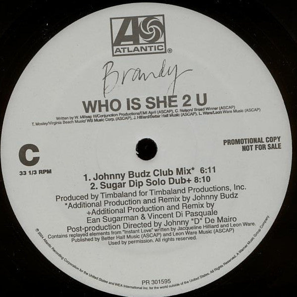 Brandy (2) - Who Is She 2 U (Dance Mixes)