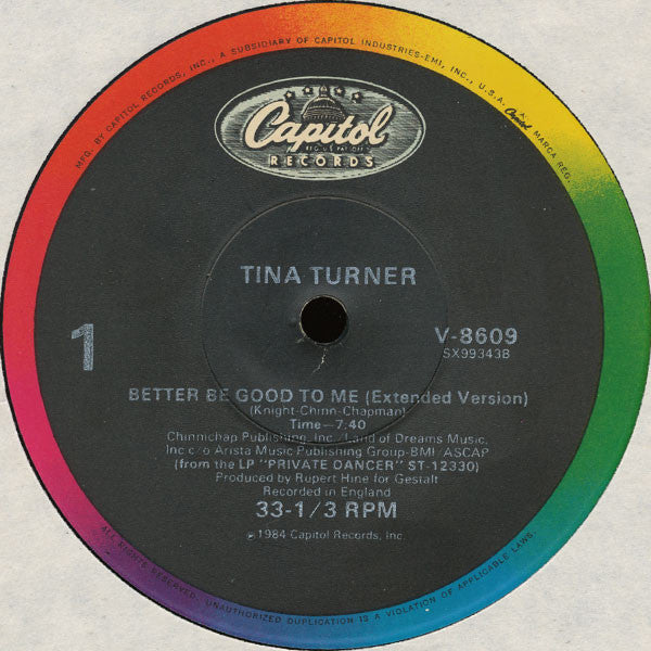 Tina Turner - Better Be Good To Me (Extended Version)