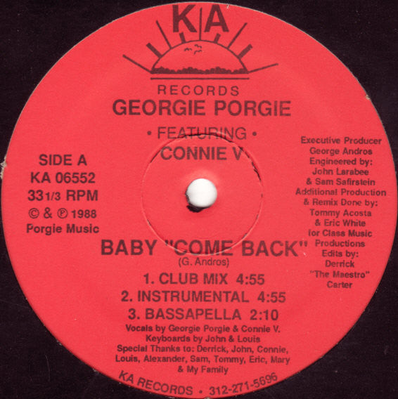 Georgie Porgie - Baby "Come Back"