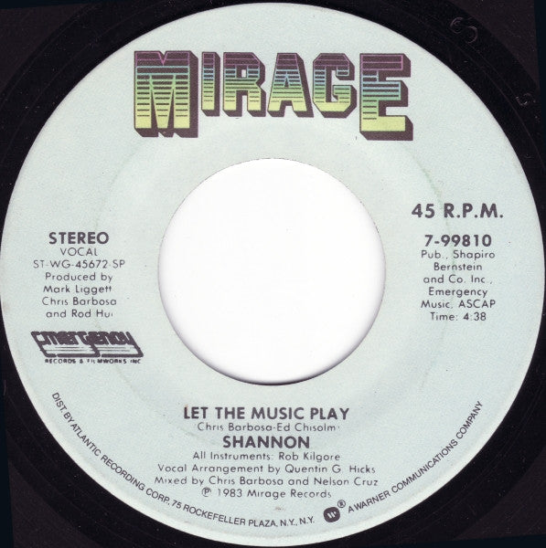 Shannon - Let The Music Play