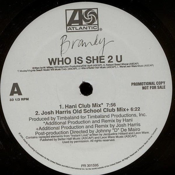Brandy (2) - Who Is She 2 U (Dance Mixes)
