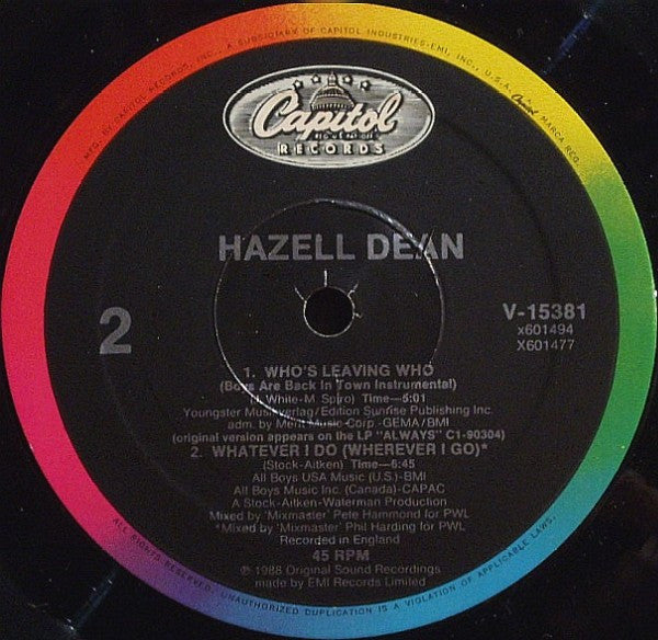 Hazell Dean - Who's Leaving Who