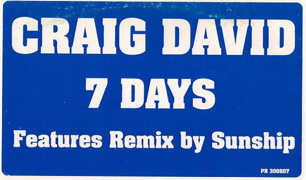 Craig David - 7 Days