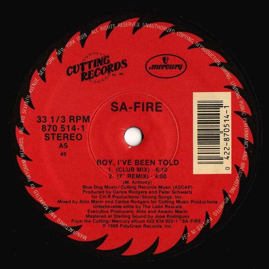Safire - Boy, I've Been Told