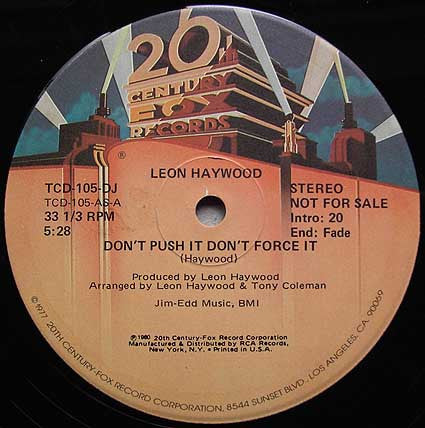 Leon Haywood - Don't Push It Don't Force It