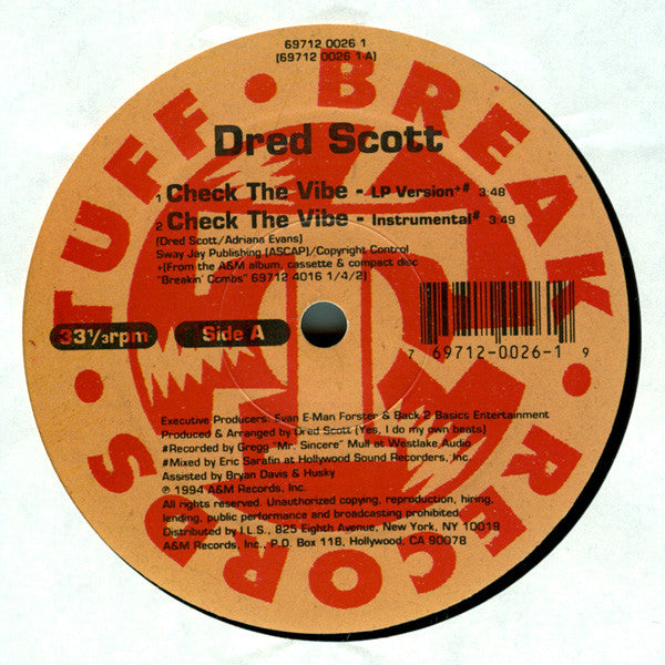 Dred Scott - Check The Vibe