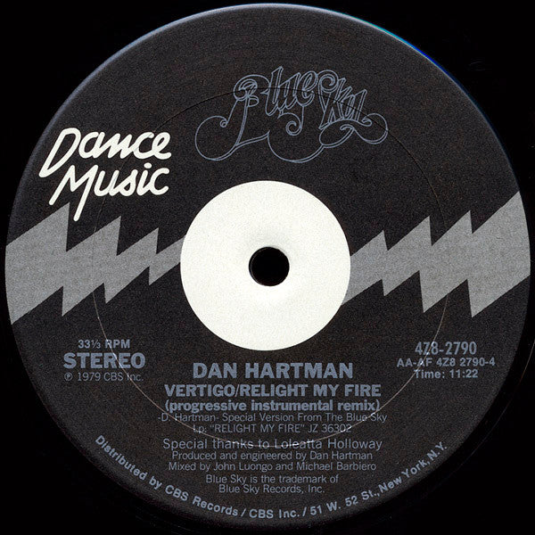 Dan Hartman - Vertigo / Relight My Fire