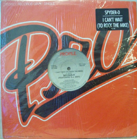 Spyder-D - I Can't Wait (To Rock The Mike)