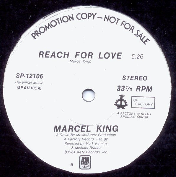 Marcel King - Reach For Love