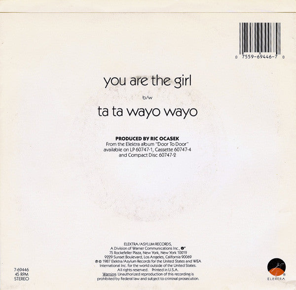 The Cars - You Are The Girl