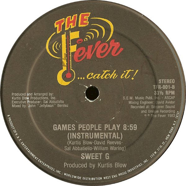 Sweet G - Games People Play