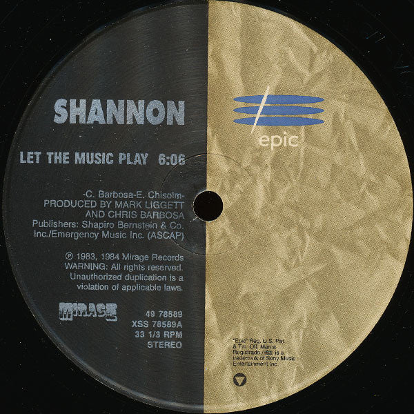 Shannon - Let The Music Play / Give Me Tonight