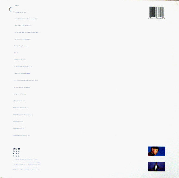 Pet Shop Boys - Always On My Mind