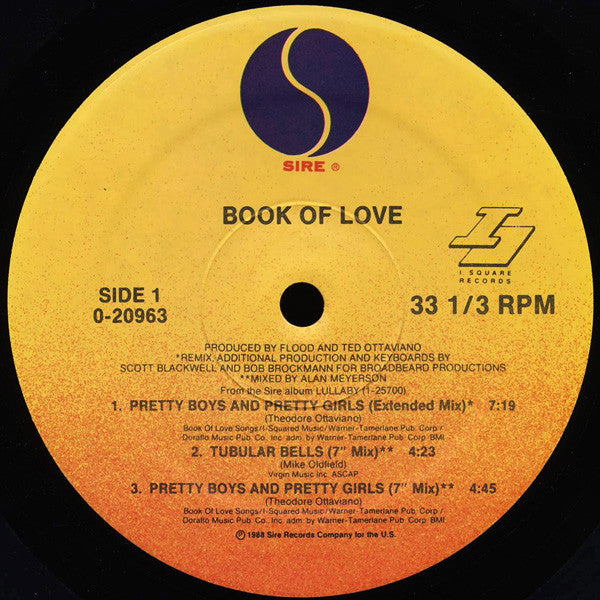 Book Of Love - Pretty Boys And Pretty Girls / Tubular Bells