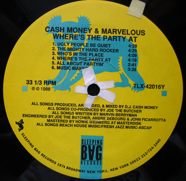 Cash Money & Marvelous - Where's The Party At?