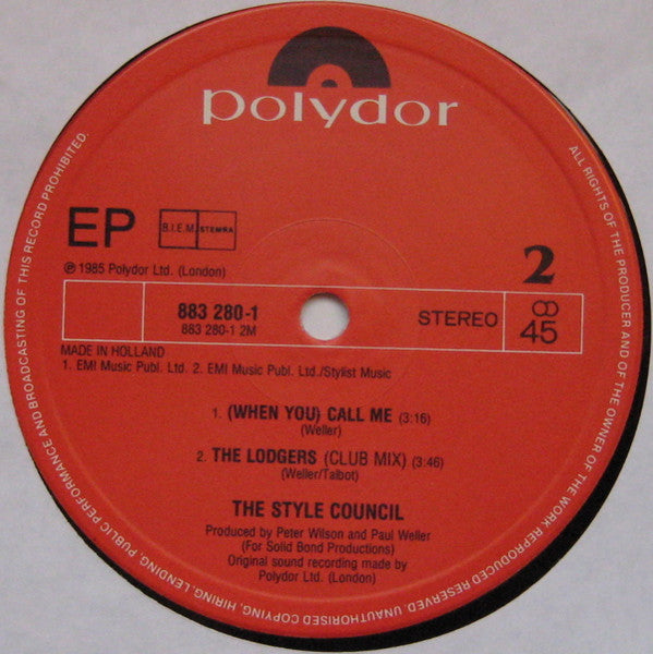 The Style Council - Boy Who Cried Wolf