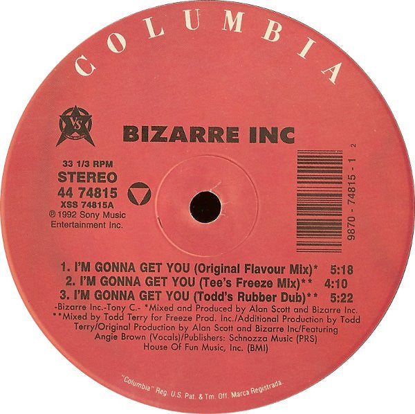 Bizarre Inc - I'm Gonna Get You