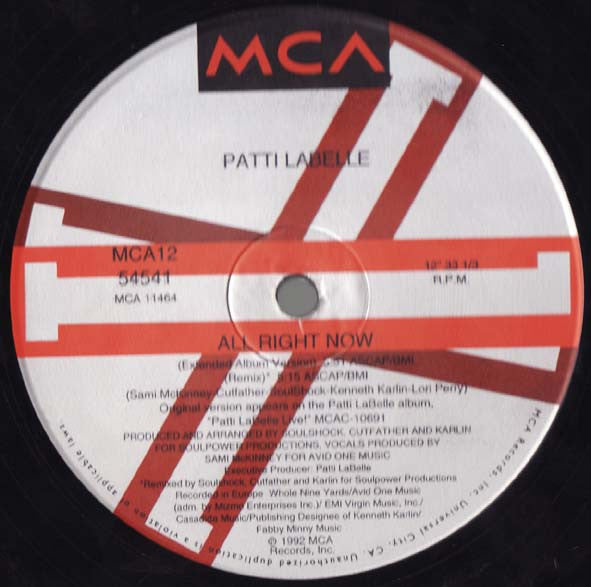Patti LaBelle - All Right Now