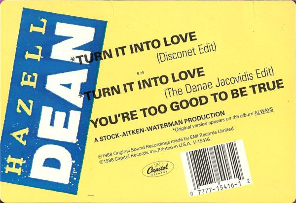 Hazell Dean - Turn It Into Love