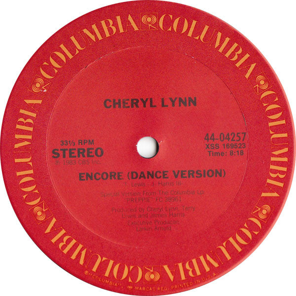 Cheryl Lynn - Encore / Free