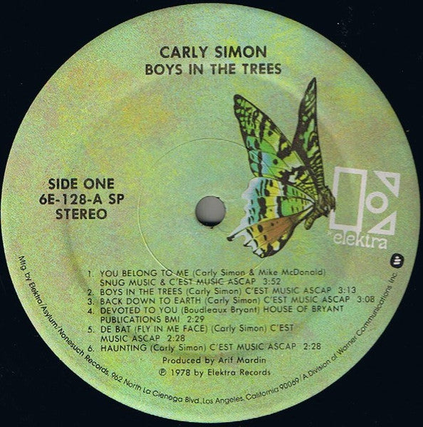 Carly Simon - Boys In The Trees