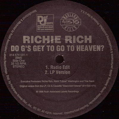 Richie Rich (2) - Do G's Get To Go To Heaven?