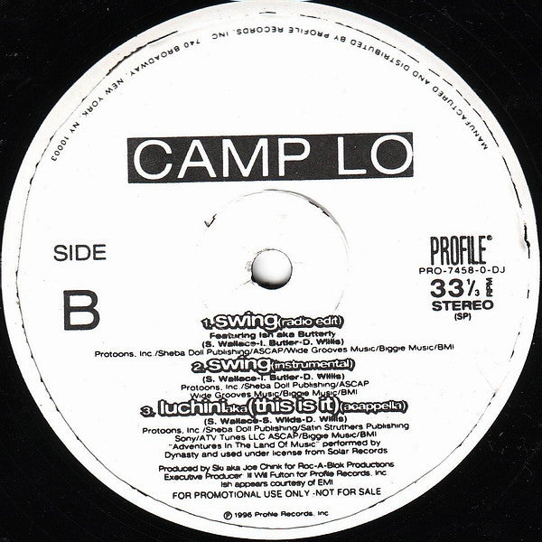 Camp Lo - Luchini AKA (This Is It) / Swing