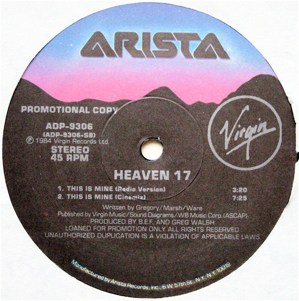 Heaven 17 - This Is Mine (Remix Versions)