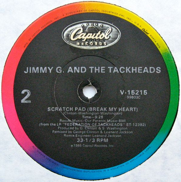 Jimmy G. & The Tackheads - Break My Heart