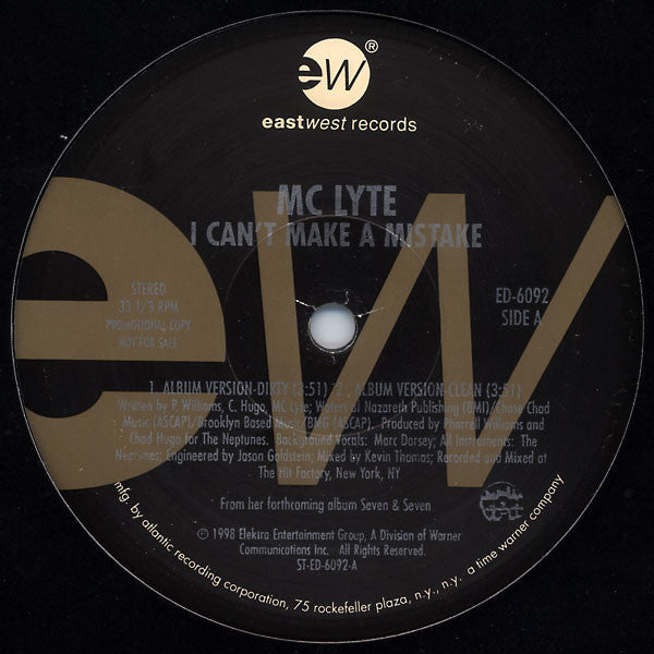 MC Lyte - I Can't Make A Mistake