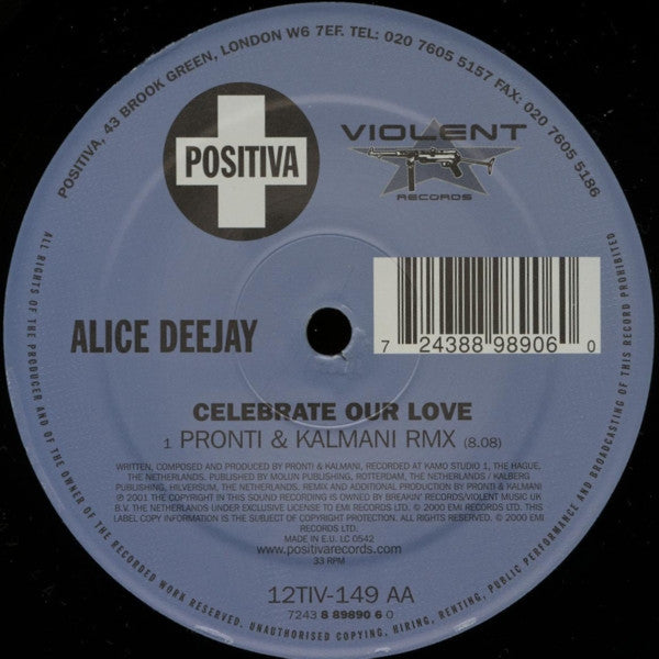 Alice Deejay - Celebrate Our Love (Remixes)
