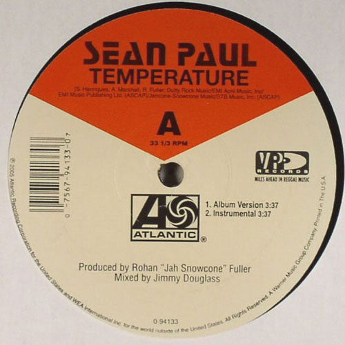 Sean Paul - Temperature / Breakout