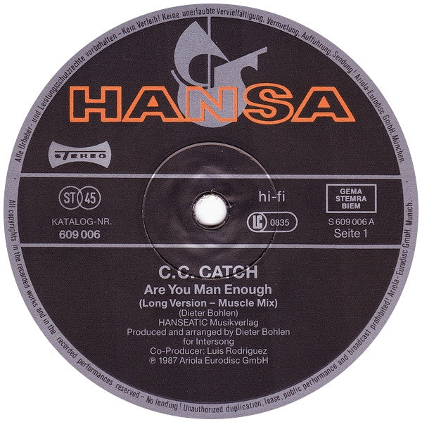 C.C. Catch - Are You Man Enough (Long Version - Muscle Mix)