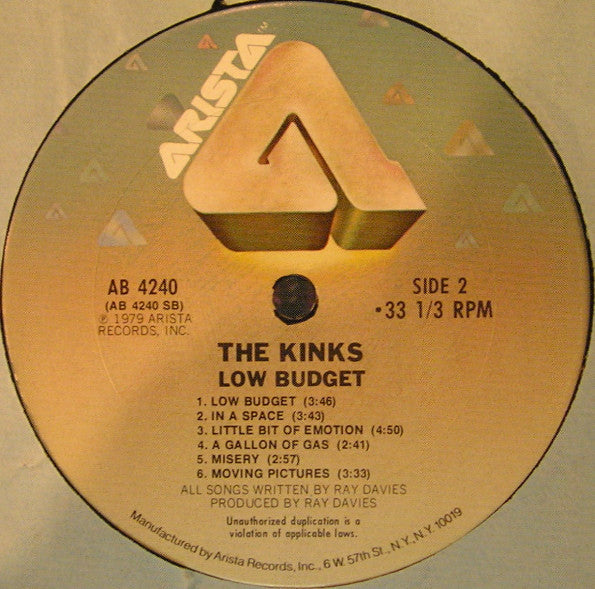 The Kinks - Low Budget