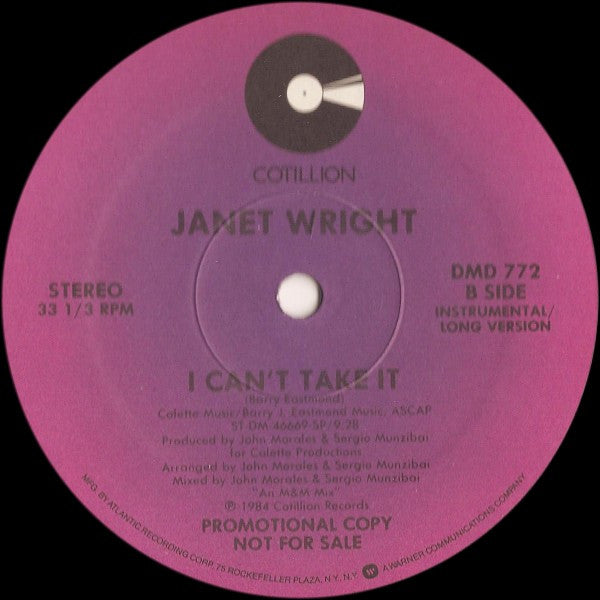 Janet Wright - I Can't Take It