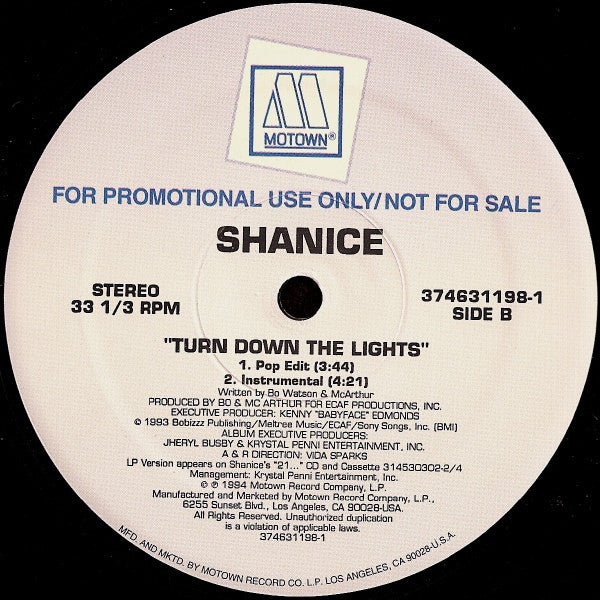 Shanice - Turn Down The Lights