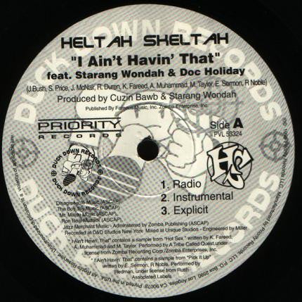 Heltah Skeltah - I Ain't Havin' That / Worldwide
