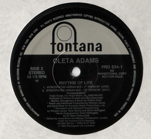 Oleta Adams - Rhythm Of Life