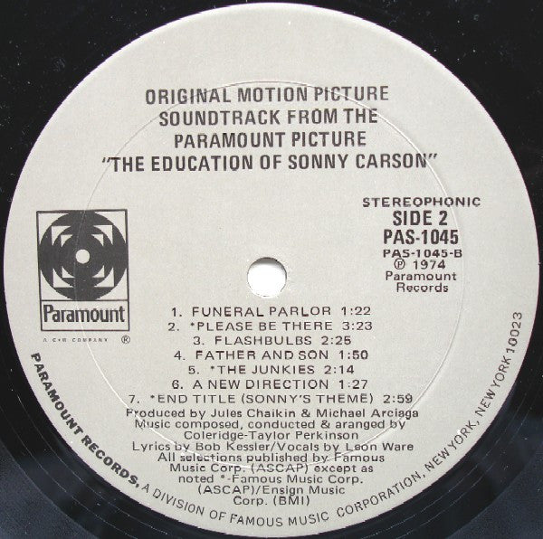 Coleridge-Taylor Perkinson - The Education Of Sonny Carson (Original Motion Picture Soundtrack)