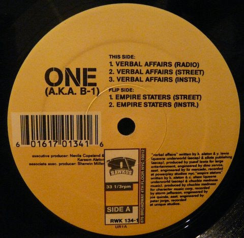 One (46) - Verbal Affairs / Empire Staters