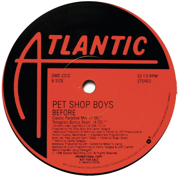 Pet Shop Boys - Before