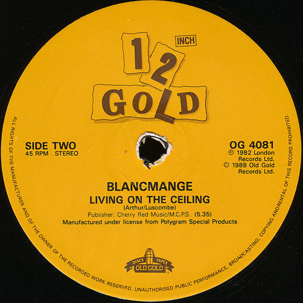 Blancmange - Blind Vision / Living On The Ceiling