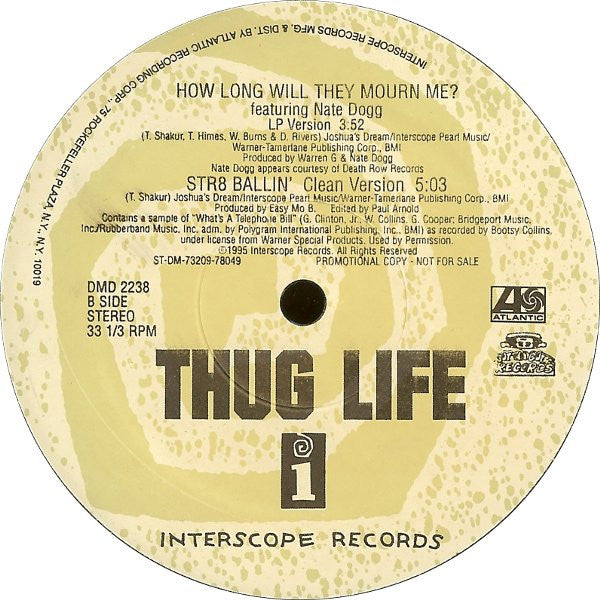 Thug Life - How Long Will They Mourn Me? / Str8 Ballin'