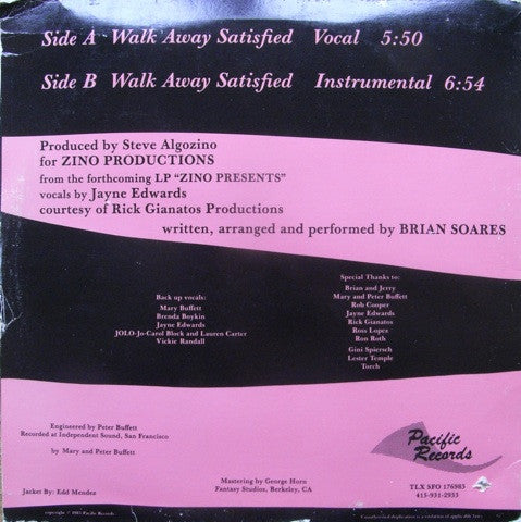 Zino (2) - Walk Away Satisfied
