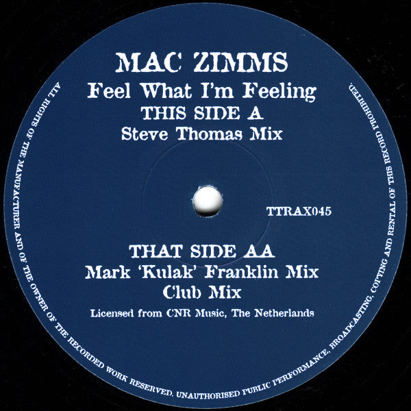 Mac Zimms - Feel What I'm Feeling