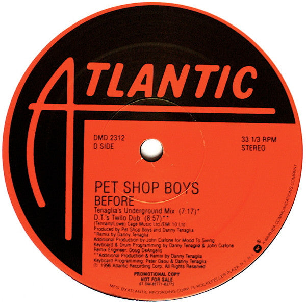 Pet Shop Boys - Before