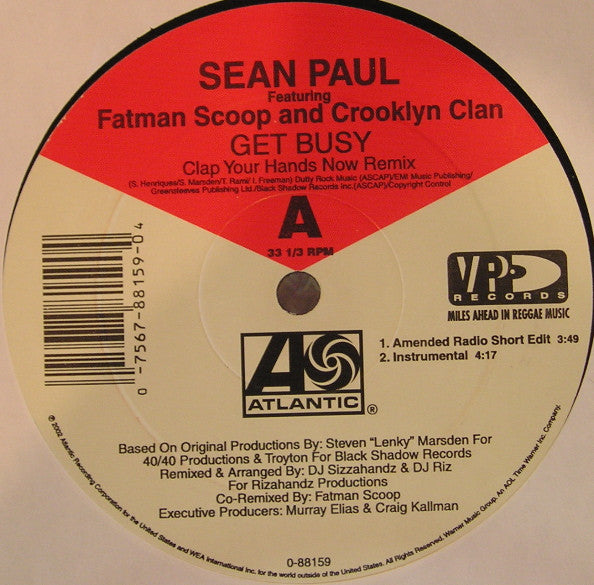 Sean Paul - Get Busy (Clap Your Hands Now Remix)