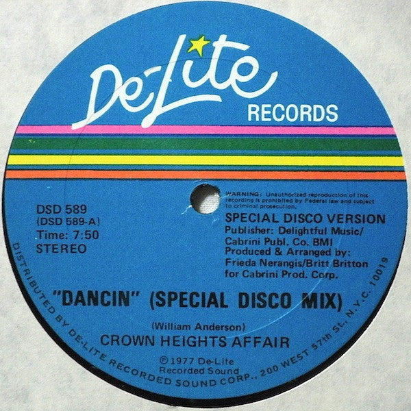 Crown Heights Affair - Dancin (Special Disco Mix) / Dreaming A Dream (Goes Dancin)