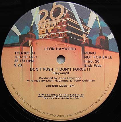 Leon Haywood - Don't Push It Don't Force It