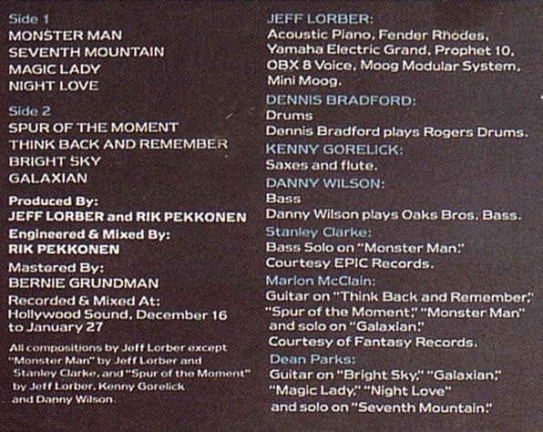 The Jeff Lorber Fusion - Galaxian